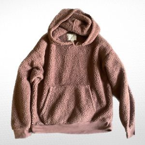 American Eagle Women’s Teddy Jacket Size M Cocoa